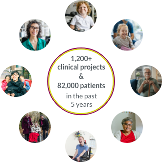1200+ clinical projects in the last 5 years