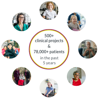 1200+ clinical projects in the last 5 years